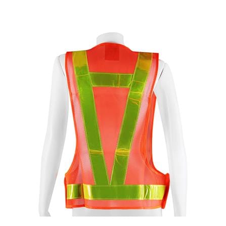 เสื้อจราจรสะท้อนแสงทรงวี YAMADA 5559V สีส้ม_1