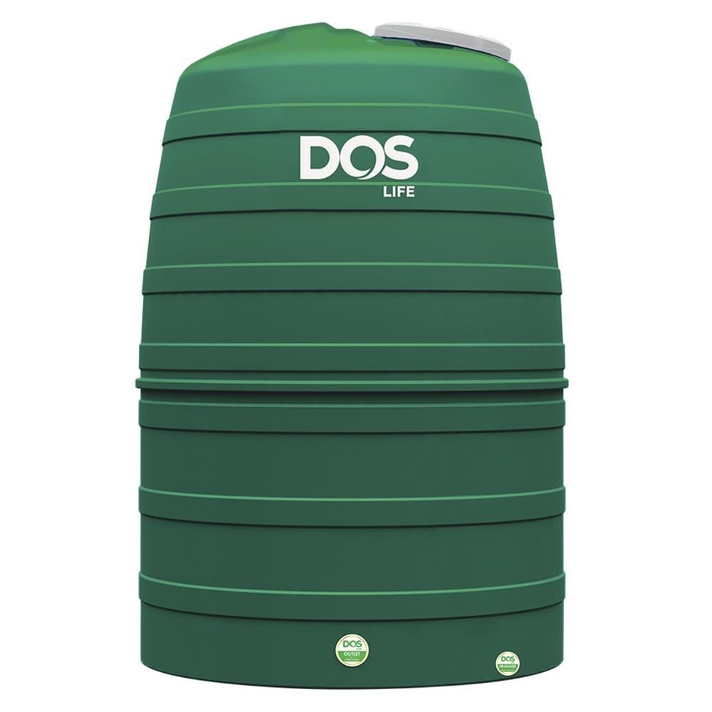 ถังเก็บน้ำ DOS GREENERY 2000 ลิตร สีเขียว