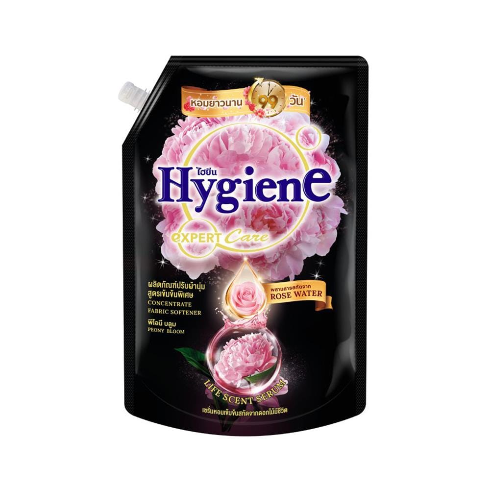 น้ำยาปรับผ้านุ่ม HYGIENE เอ็กซ์เพิร์ท แคร์ ไลฟ์ เซ้นท์ 1 ลิตร กลิ่นพีโอนี บลูม