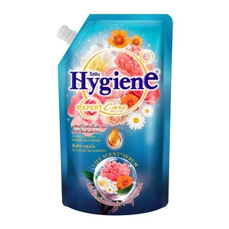 รีฟิลน้ำยาปรับผ้านุ่ม HYGIENE 480 มล. ซันคิส บลูมมิ่ง_0