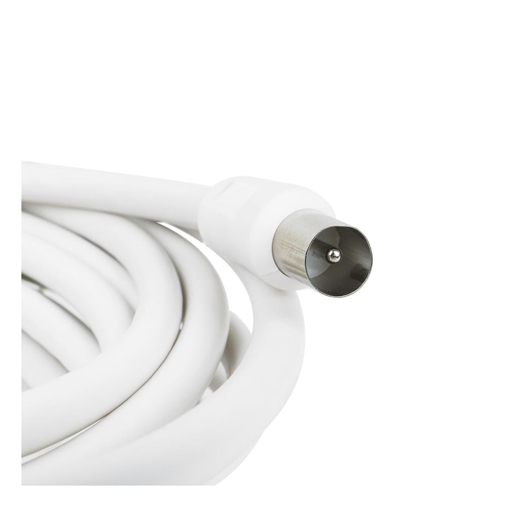 สายสัญญาณทีวี พร้อมแจ็ค MOVADA RG6 5 เมตร สีขาว