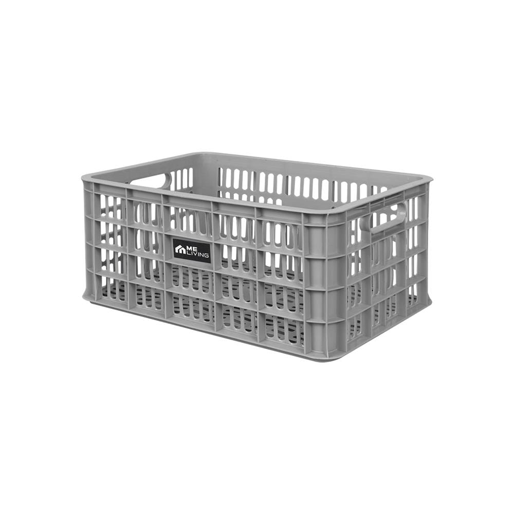 ลังพลาสติก ME LIVING 50X35.5X24 ซม. สีเทา