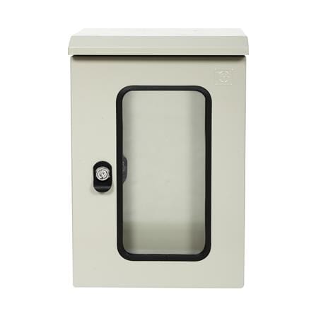 ตู้เหล็กกันน้ำแบบกระจก SIM 45X30X20 ซม._0