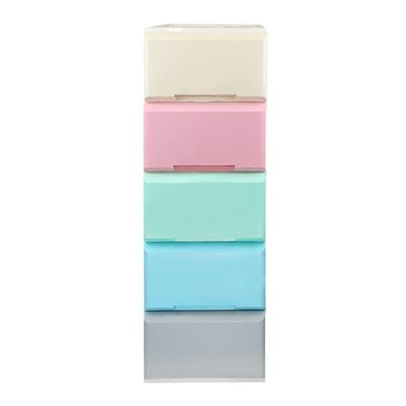 ตู้ลิ้นชัก 5 ชั้นทึบ STACKO GARDEN 40x50x113 ซม. สี PASTEL_1