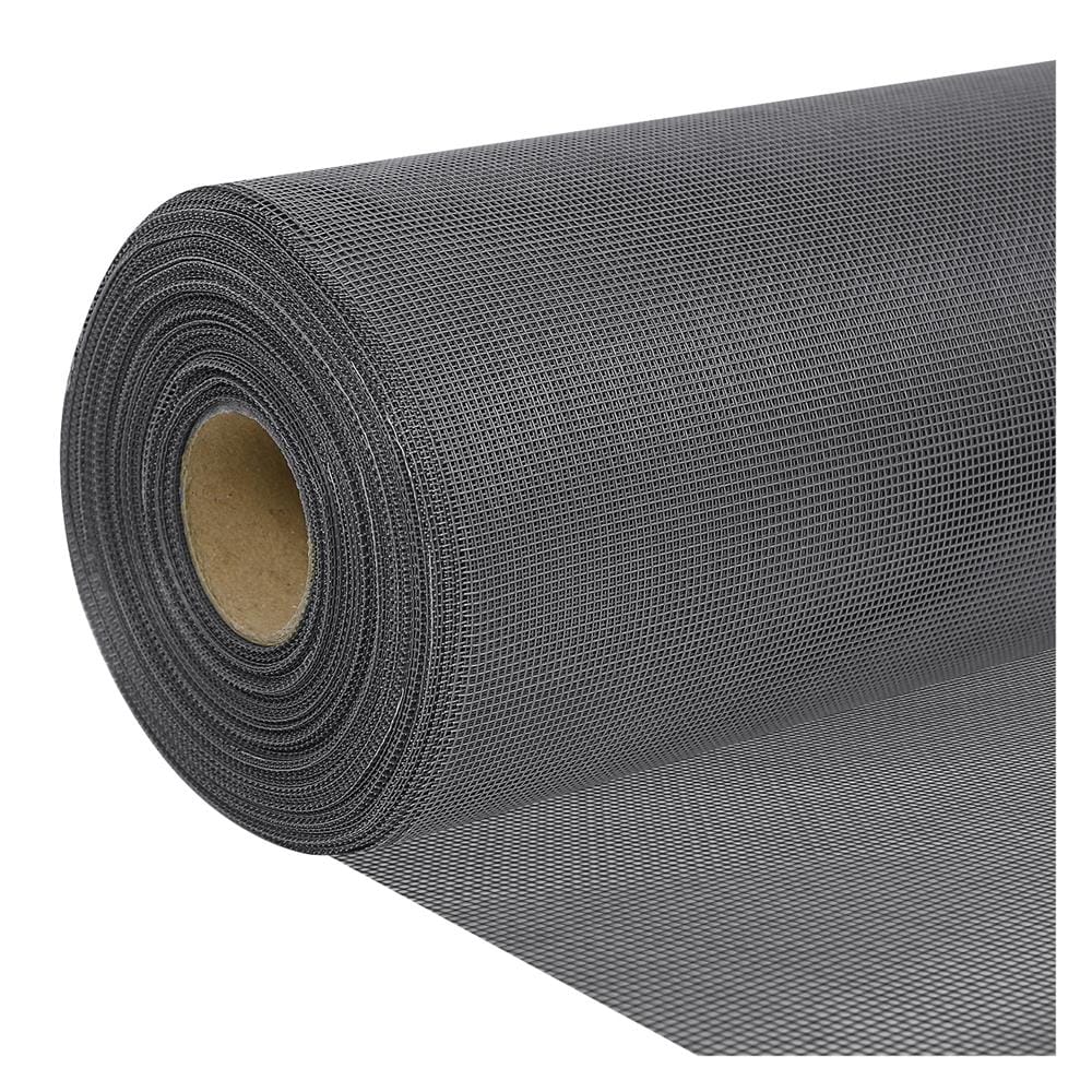 มุ้งลวดไฟเบอร์กลาส หมีโพล่าร์ 48 นิ้ว X 30 เมตร สีเทา
