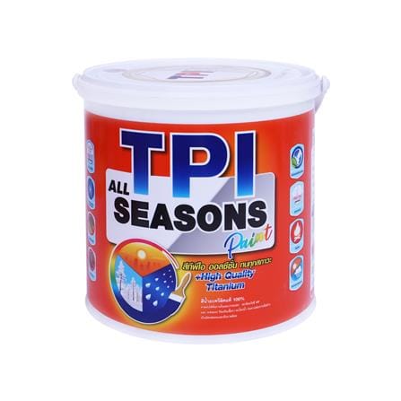 สีน้ำทาภายนอก ชนิดกึ่งเงา TPI ALL SEASON สีเทาควันบุหรี 1 แกลลอน_0