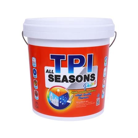 สีน้ำทาภายนอก ชนิดกึ่งเงา TPI ALL SEASON สีขาวไลท์ 2.5 แกลลอน_0