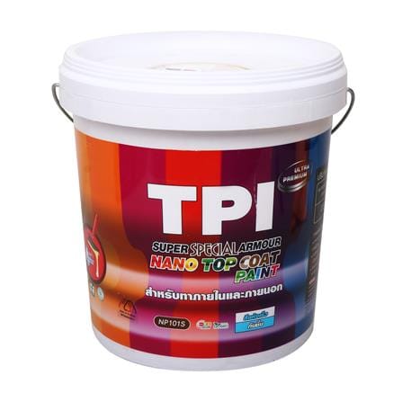 สีน้ำทาภายนอกและภายใน ชนิดกึ่งเงา TPI NANO SUPER SPECIAL ARMOUR BASE C สีขาว 2.5 แกลลอน_0