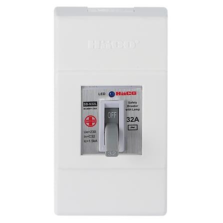เซฟตี้เบรกเกอร์พร้อมกล่อง 32 แอมป์ 1 เฟส HACO SB