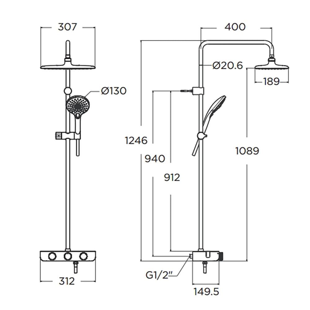 ฝักบัว RAIN SHOWER AMERICAN STANDARD A-6110-978-908AT