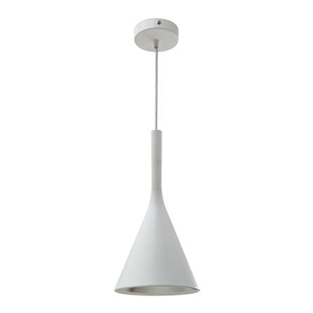 ไฟช่อ CARINI MODERN MS1767WH โลหะ สีขาว/เงิน 1หัว_0