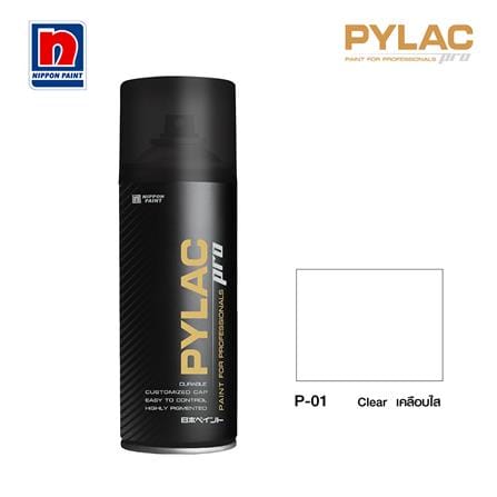 สีสเปรย์ NIPPON PAINT PYLAC PRO  P-01 CLEAR_0