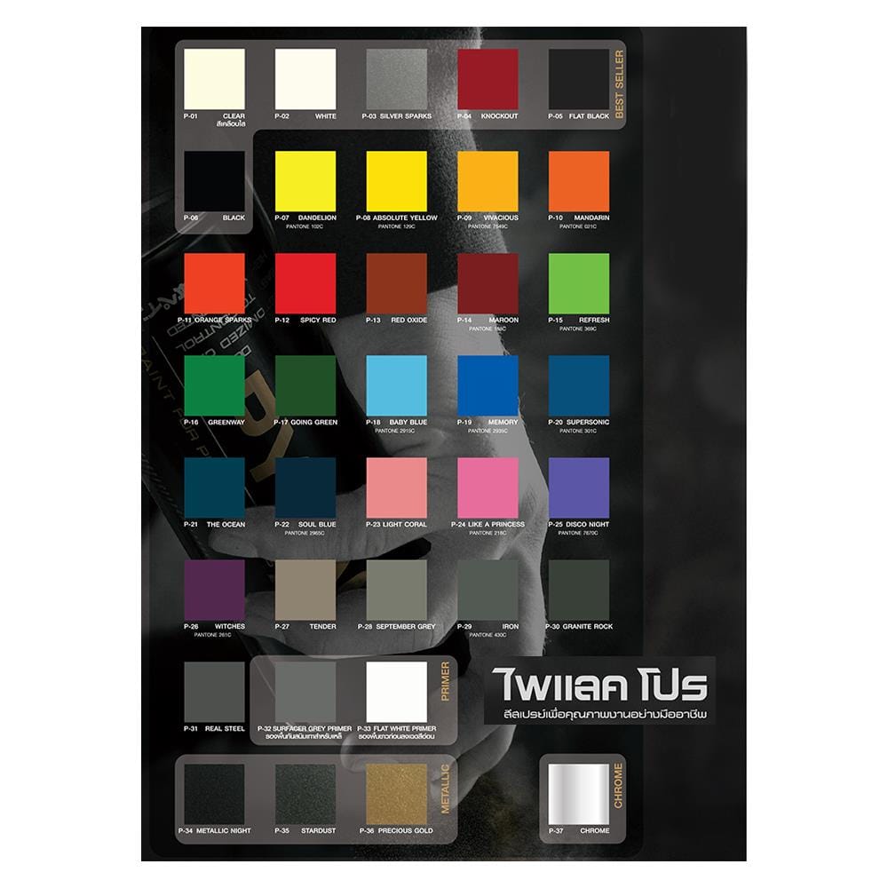 สีสเปรย์ NIPPON PAINT PYLAC PRO P-12 SPICY RED