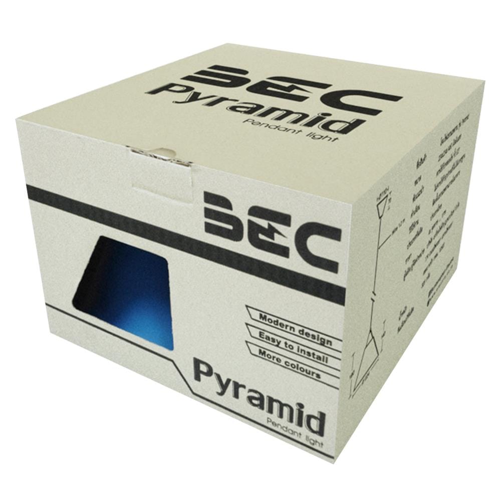 ไฟช่อ BEC MODERN PYRAMID.BL พลาสติก สีน้ำเงิน