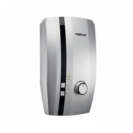เครื่องทำน้ำอุ่น TURBORA M5500E 5500 วัตต์ สีเงิน_2