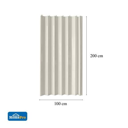ฉากกั้นห้องแบบทึบ DIY ME LIVING 100X200 ซม. สีเทา_4