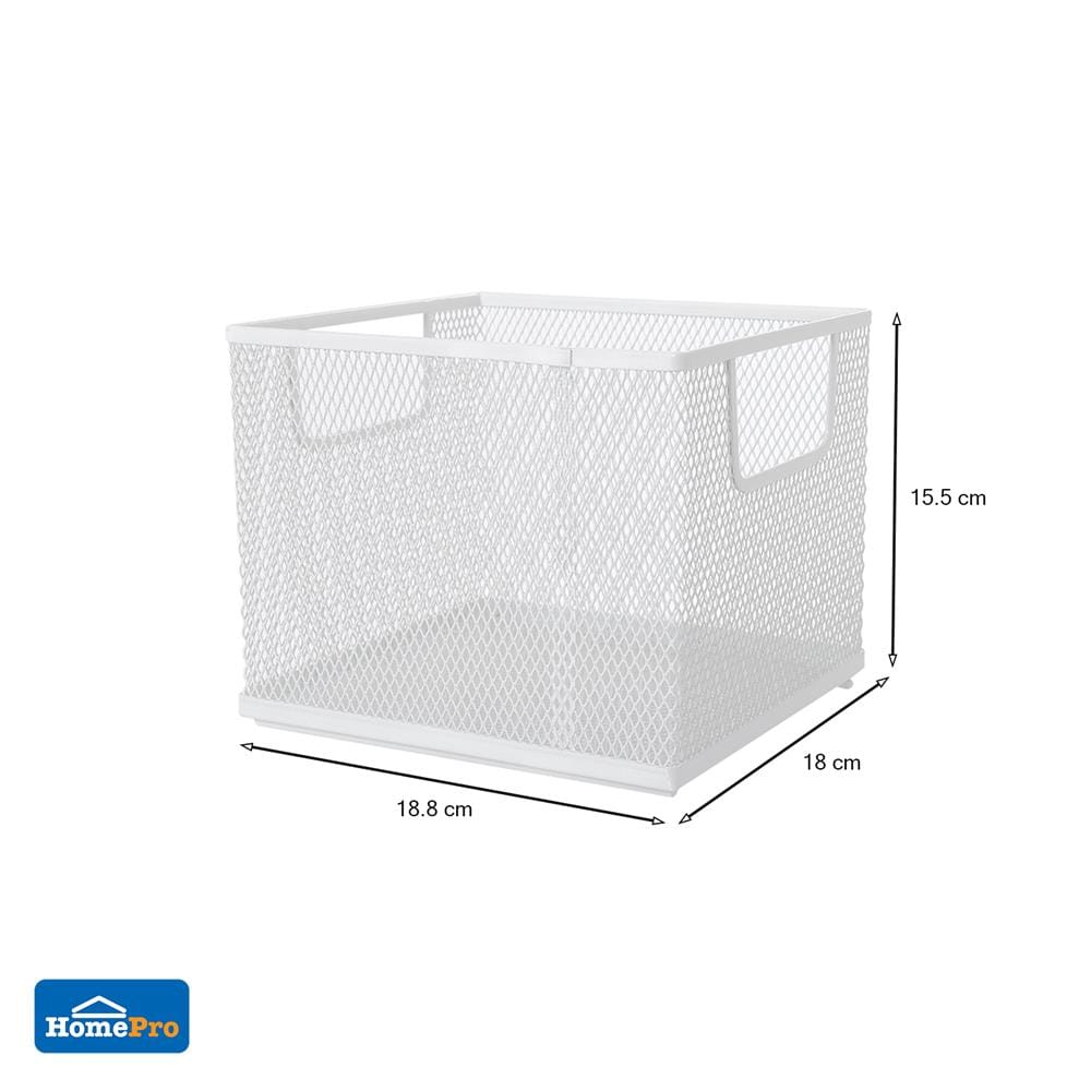 ตะกร้าใส่ของ Mesh ซ้อนได้ 18.8x18x15.5ซม. KECH