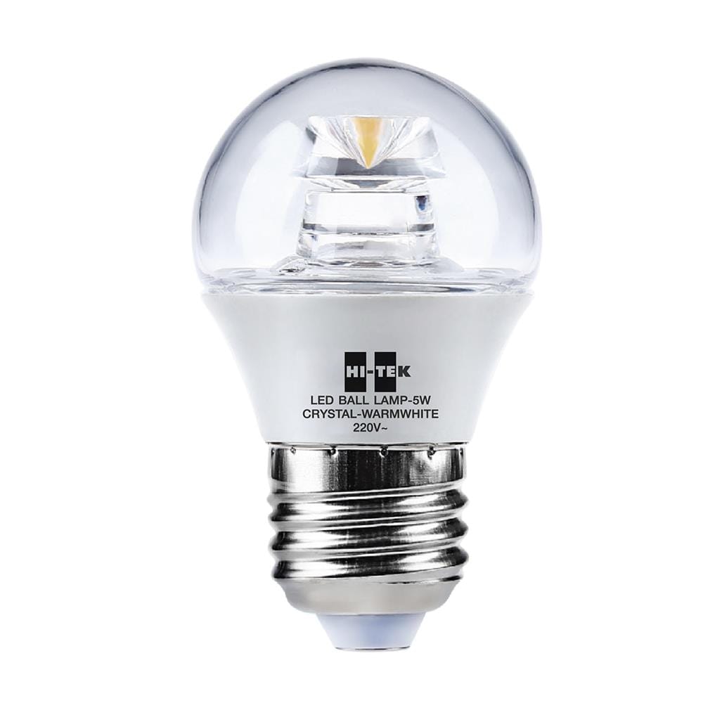 หลอด LED HI-TEK G45 CRYSTAL BALL E27 5 วัตต์ WARMWHITE