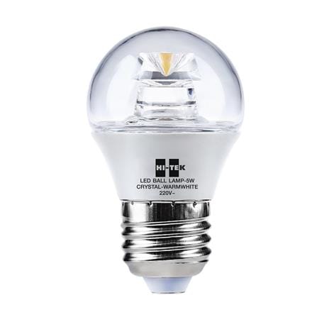 หลอด LED HI-TEK G45 CRYSTAL BALL E27 5 วัตต์ WARMW...