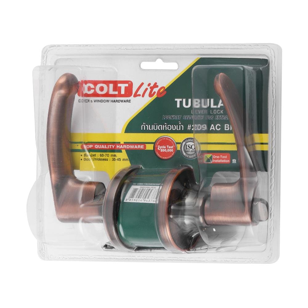มือจับก้านโยก ห้องน้ำ COLT LITE 209 BK/AC สีทองแดงรมดำ