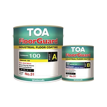 สีงานอุตสาหกรรม TOA FLOORGUARD 100 PART A+B 7042 ส...
