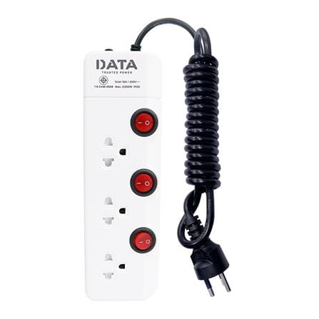 รางปลั๊กไฟ 3 ช่อง 3 สวิตช์ DATA HM3359 3 ม._1