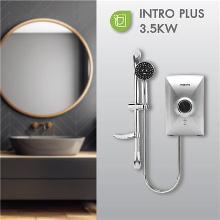 เครื่องทำน้ำอุ่น MAZUMA INTRO PLUS 3,500 วัตต์ สีเงิน_2