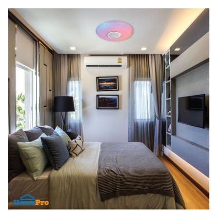 ไฟเพดาน LED LAMPTAN SPEAKER PRISM 20 นิ้ว 36 วัตต์ DAYLIGHT/COOL WHITE/WARM WHITE สีขาว_4