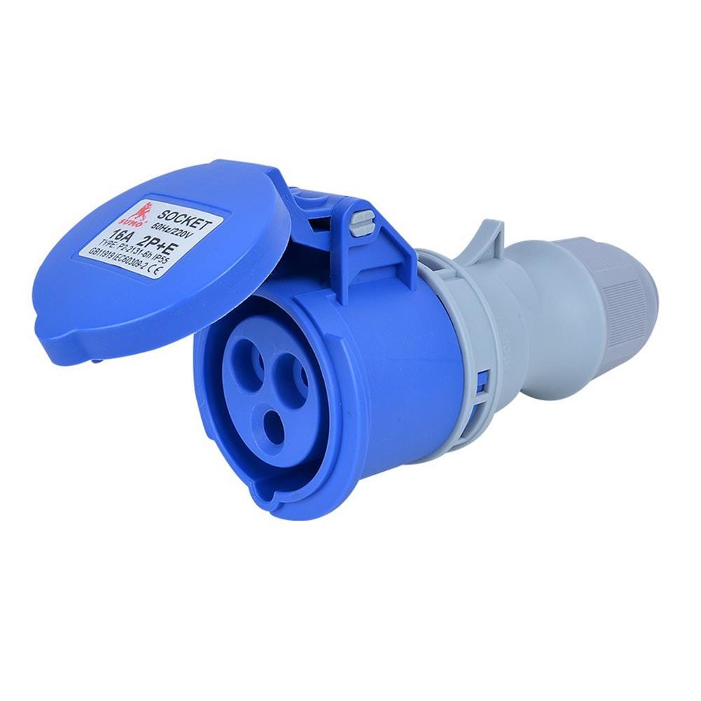 เพาเวอร์ปลั๊กตัวเมีย SUMO 3 ขา P2-2131 IP55 16 แอมป์ สีน้ำเงิน