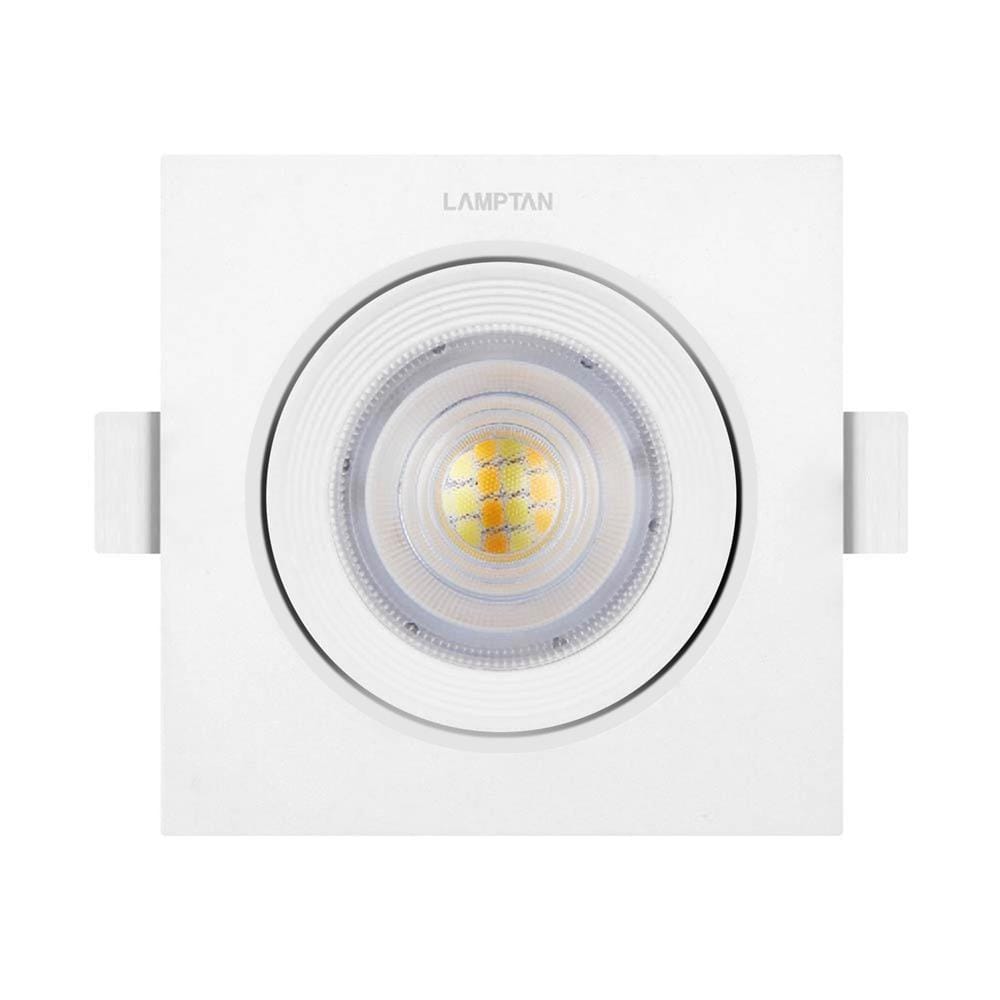 ดาวน์ไลท์ LED LAMPTAN SPOTLIGHT COLOUR CHOICE SQUARE 3 นิ้ว 7 วัตต์ DAYLIGHT/COOL WHITE/WARM WHITE สีขาว