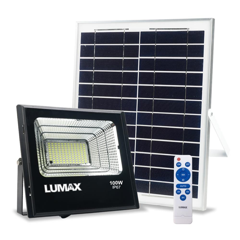 สปอทไลท์ SOLAR LUMAX 58-00236 100 วัตต์ อะลูมิเนียม MODERN สีดำ