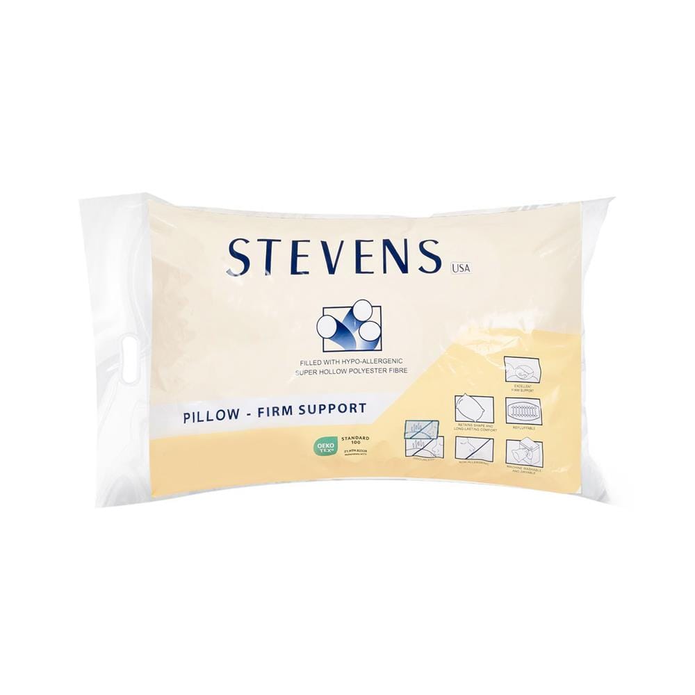 หมอนหนุน ใยสังเคราะห์ STEVENS STANDARD 19x29 นิ้ว สีขาว