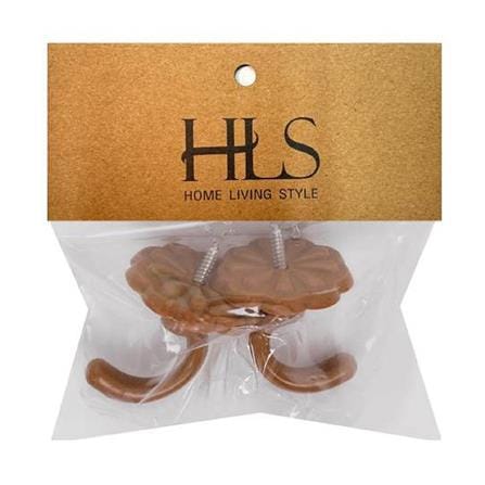 ตะขอเกี่ยว HOME LIVING STYLE S804 สีน้ำตาล แพ็ก 2 ชิ้น_1