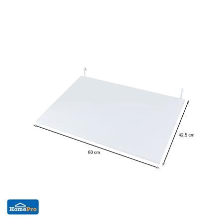 แผ่นชั้นเหล็กเรียบ STACKO EZY 60x42.5x11.5 ซม. สีขาว_5
