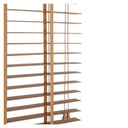 มู่ลี่ PVC HOME LIVING STYLE FAUX WOOD 70X130 ซม. สีน้ำตาล_3