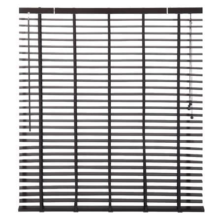 มู่ลี่ PVC HOME LIVING STYLE FAUX WOOD 120X130 ซม. สีน้ำตาลเข้ม_1