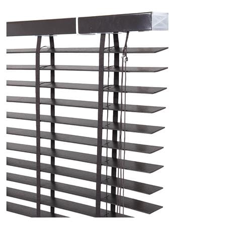 มู่ลี่ PVC HOME LIVING STYLE FAUX WOOD 120X130 ซม. สีน้ำตาลเข้ม_2