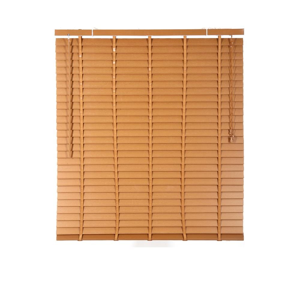 มู่ลี่ PVC HOME LIVING STYLE FAUX WOOD 120X130 ซม. สีน้ำตาล