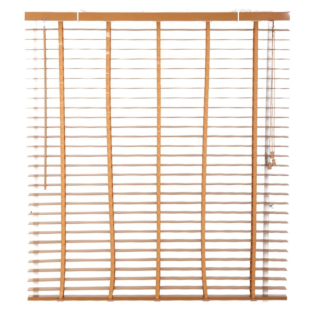 มู่ลี่ PVC HOME LIVING STYLE FAUX WOOD 120X130 ซม. สีน้ำตาล