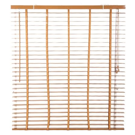 มู่ลี่ PVC HOME LIVING STYLE FAUX WOOD 120X130 ซม. สีน้ำตาล_1