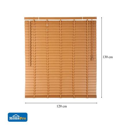 มู่ลี่ PVC HOME LIVING STYLE FAUX WOOD 120X130 ซม. สีน้ำตาล_4