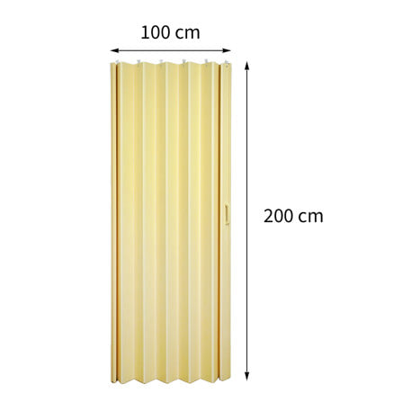 ฉากกั้นห้องแบบทึบ DIY HOME LIVING STYLE WC 002 100x200 ซม. สีครีม_5