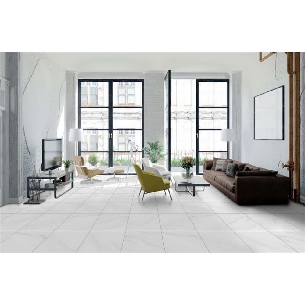กระเบื้องพื้น 60x60 ซม. CERGRES อิเลคต้า ไวท์ A 1.44M2