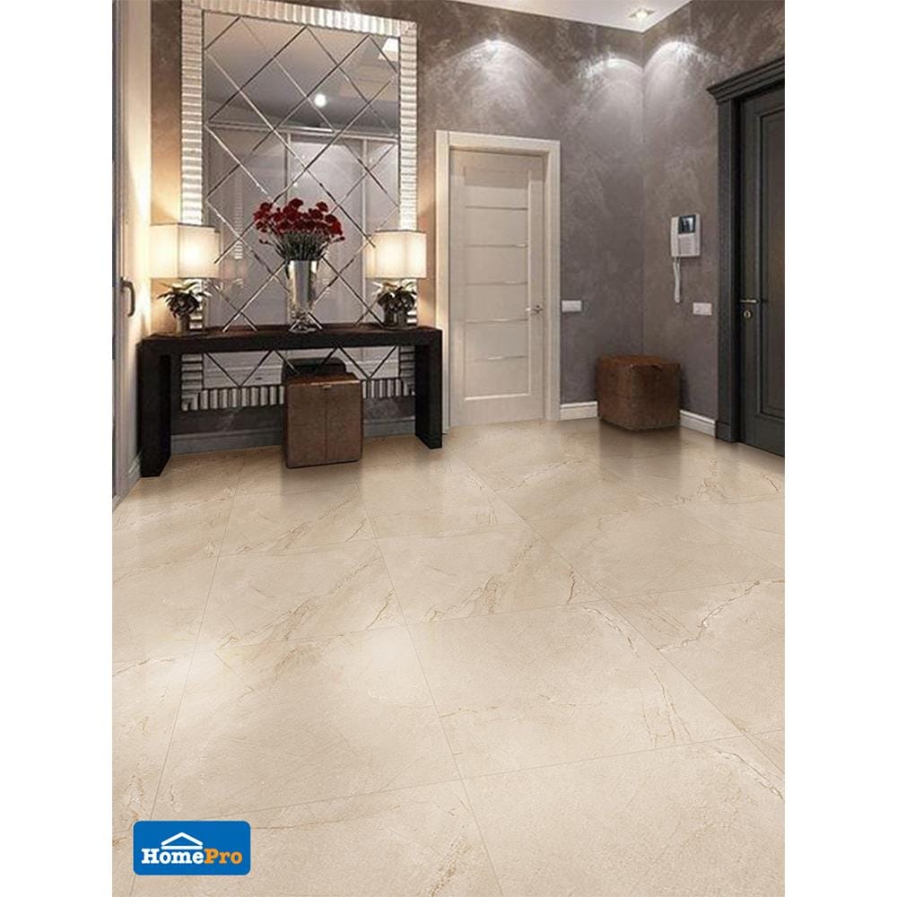 กระเบื้องพื้นพอร์ซเลน 60x60 ซม. CERGRES เรนาโต้ บราวน์ A 1.44 ตร.ม.