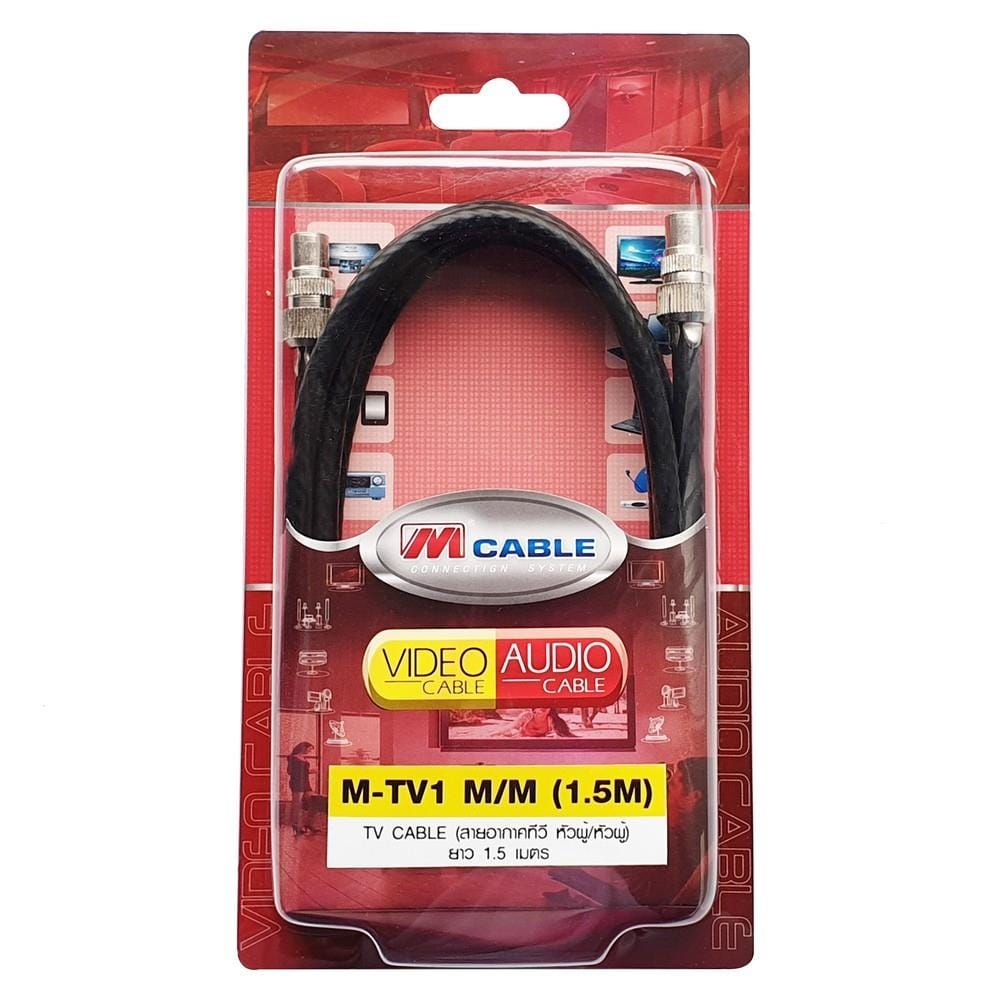 สายสัญญาณทีวี M-CABLE M-TV1 (M/M) 1.5เมตร