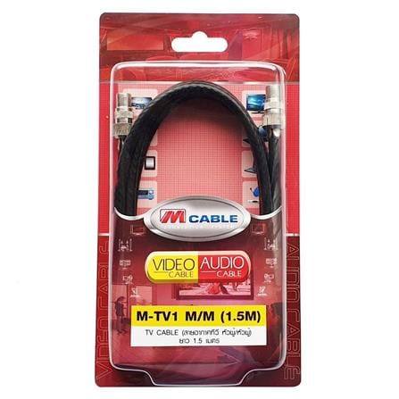 สายสัญญาณทีวี M-CABLE M-TV1 (M/M) 1.5เมตร_1