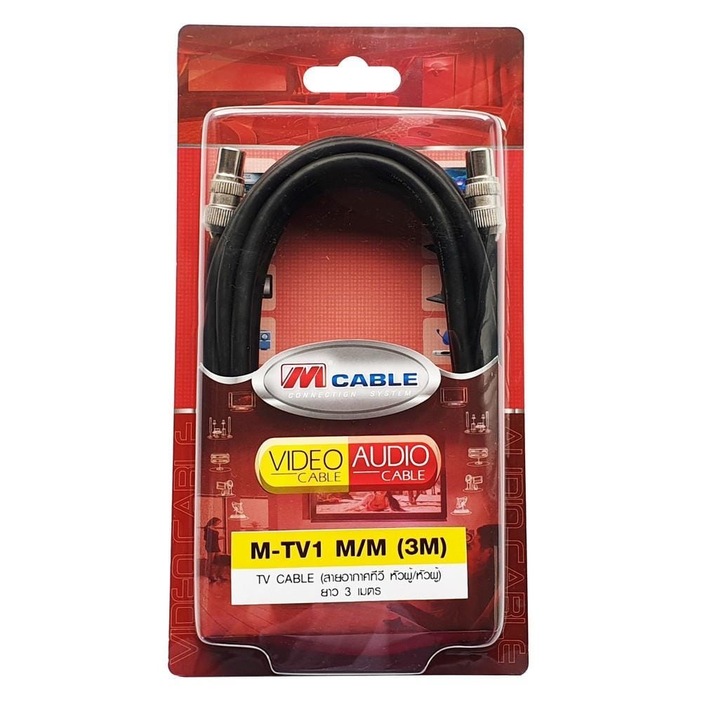 สายสัญญาณทีวี M-CABLE M-TV1 (M/M) 3เมตร