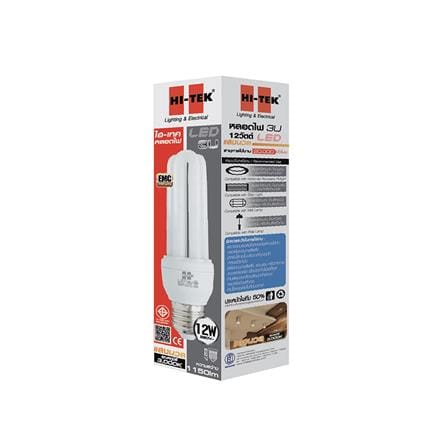 หลอด LED HI-TEK 3U 12วัตต์ WARMWHITE E27_1