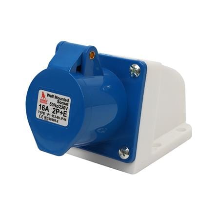 เพาเวอร์ปลั๊กตัวเมียติดผนัง SUMO 3 ขา P1-113 16 แอมป์ สีน้ำเงิน_0