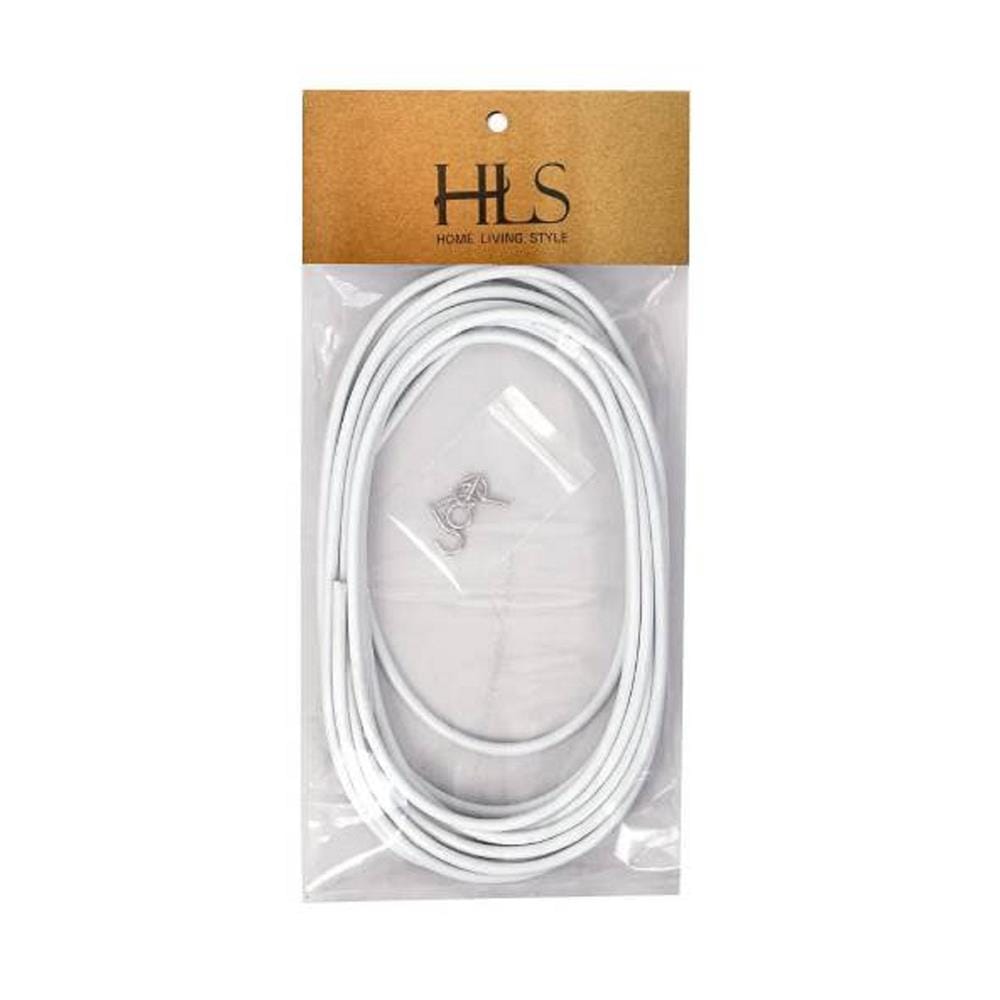 ลวดสปริงพร้อมหัวท้าย HOME LIVING STYLE 5 ม. สีขาว